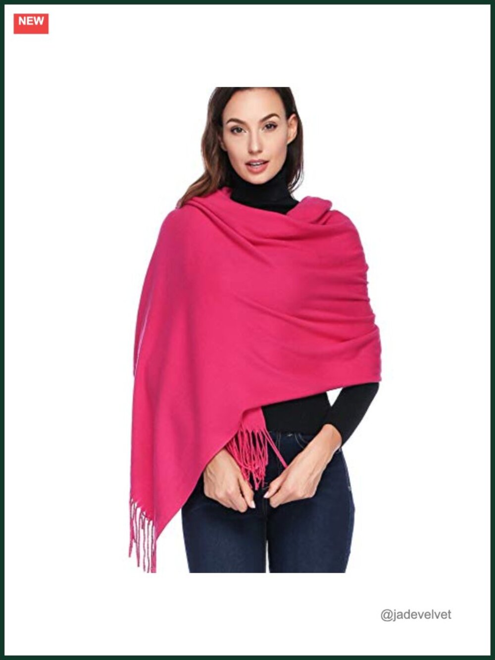 Extra Large Wool Pashmina Shawl Wrap - Warm Winter Scarf Women